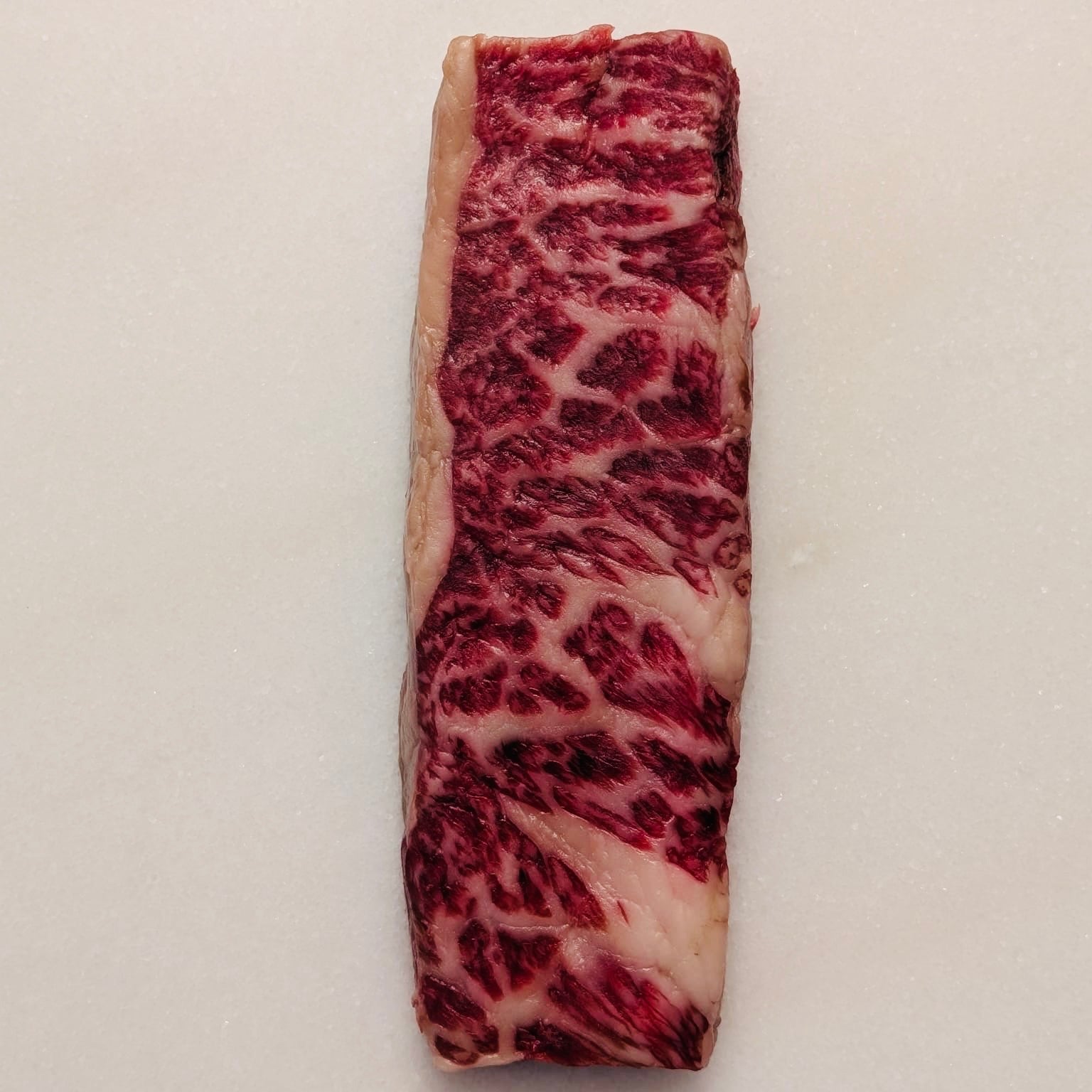 Raw Halal Wagyu Dener Steak top view