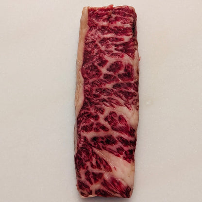 Raw Halal Wagyu Dener Steak top view