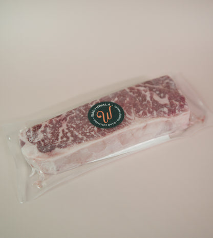 Halal Wagyu margaret river picanha packaging side view.
